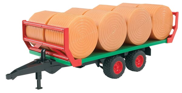 Bruder Roundbale Trailer With 8 Bales U02220