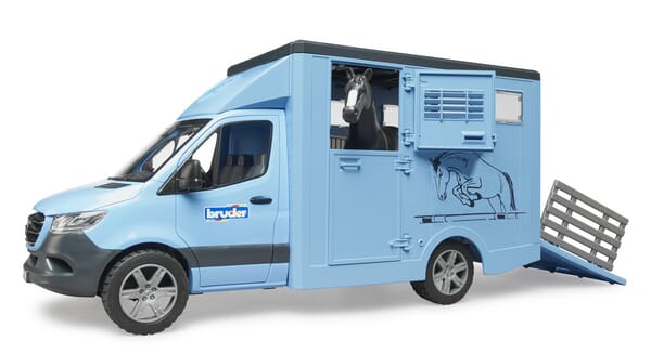 Bruder Mb Sprinter Animal Transporter With 1 Horse U02674