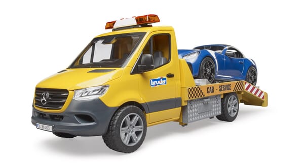 Bruder Light Mb Sprinter Transporter With +Sound Module And Roadster U02675