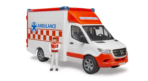 Bruder Light Mb Sprinter Ambulance With Driver And +Sound Module U02676
