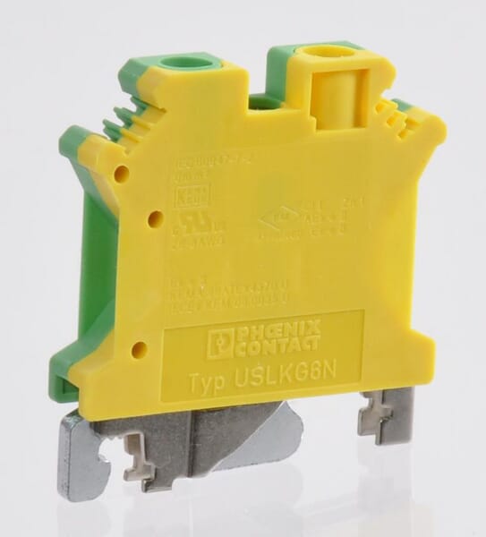 Phoenix Contact Yellow/Green Earth Terminal Uslkg6n