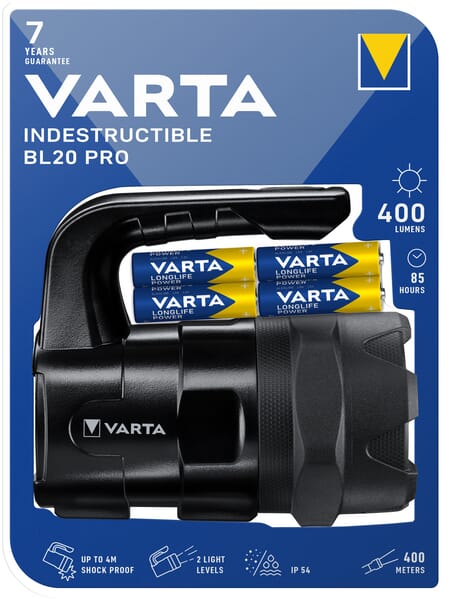 Varta Consumer Batteries Torch Indestructible Bl20 Pro Vt18751