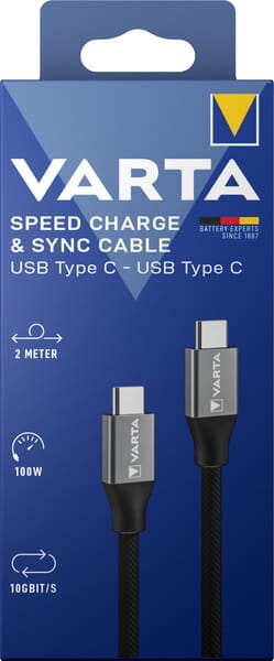 Varta Consumer Batteries Cable Usb C To Type C Vt57936