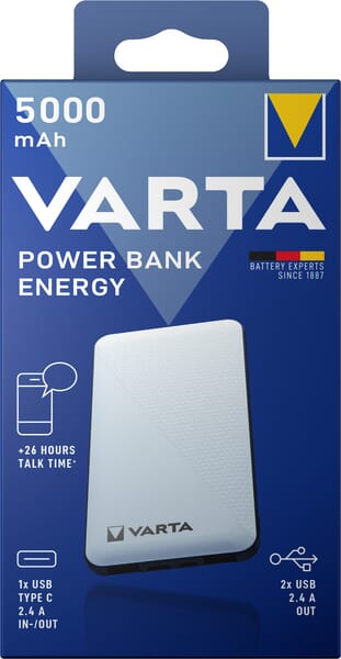 Varta Consumer Batteries Powerbank Energy 5000Mah Vt57975