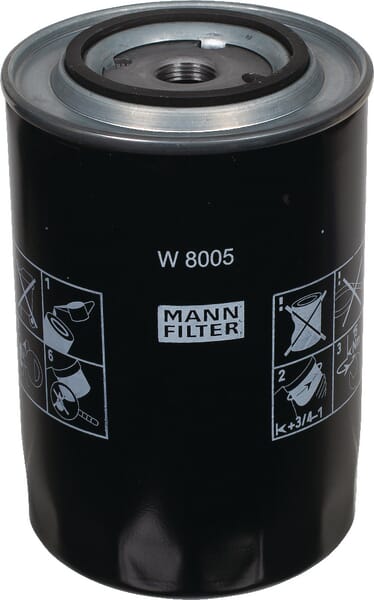 Screw-on oil filters with inch thread