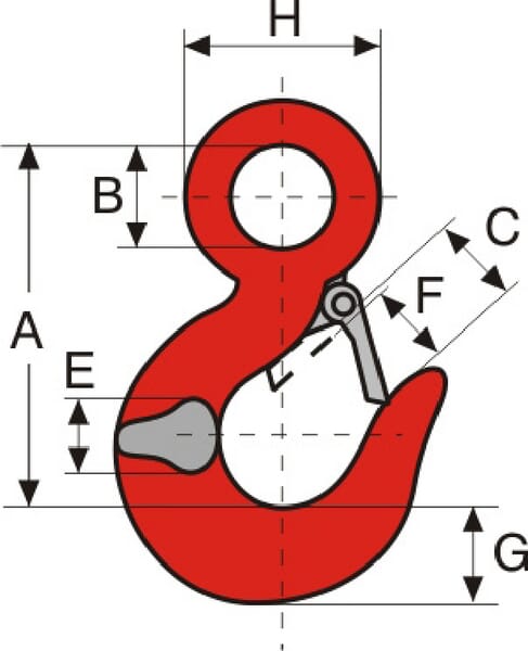 Cartec Chain Eye Hook 13Mm Wa32sn