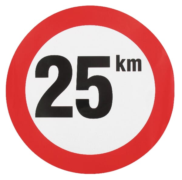 Unbranded Sticker prohibition sign speed limit: 25km/h WB2501L