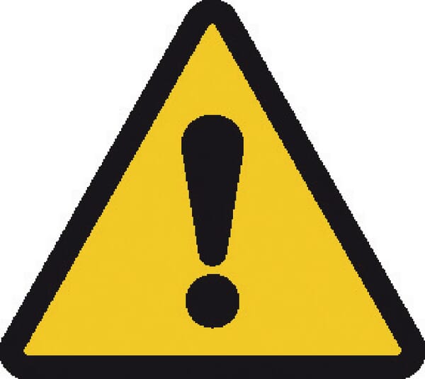 Brady Sticker Warning Sign Danger 50X50mm Wb250224