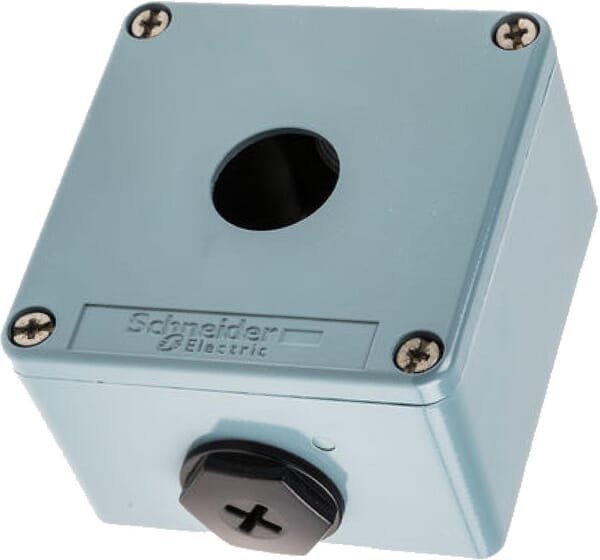 Schneider-Electric Push Button Box, Metal 1 Hole Xapd1201