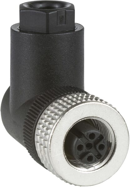 Telemecanique Connector M12 4P Square Xzcc12fcm40b