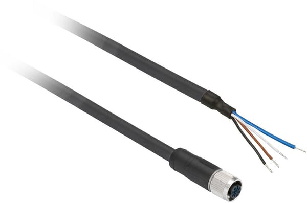 Telemecanique Sensor Cable, Str.m8.4-Pin,2M Xzcp0941l2