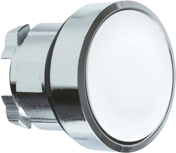 Schneider-Electric White Press Button Zb4ba1