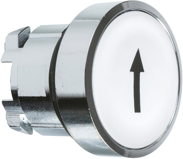 Schneider-Electric White Press Button Arrow Zb4ba334