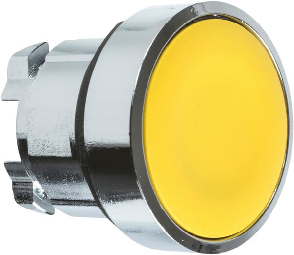 Schneider-Electric Yellow Press Button Stay Put Zb4bh05